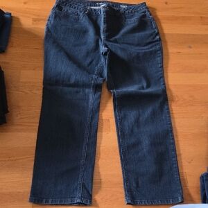 croft & barrow Women's Straight-Leg Dark Blue Jeans